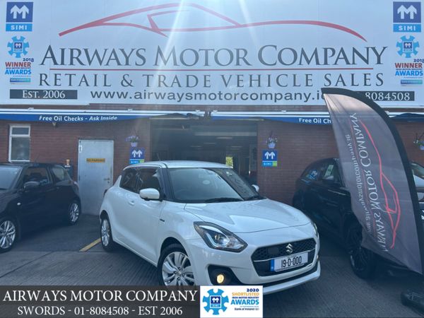 Suzuki Swift Hatchback, Petrol Hybrid, 2019, White