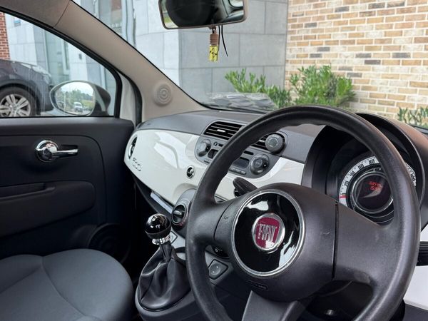 Fiat 500 Hatchback, Petrol, 2011, White