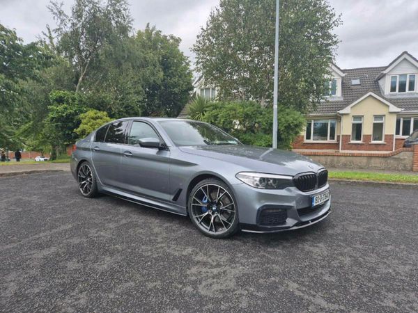BMW 5-Series Saloon, Petrol Plug-in Hybrid, 2019, Blue