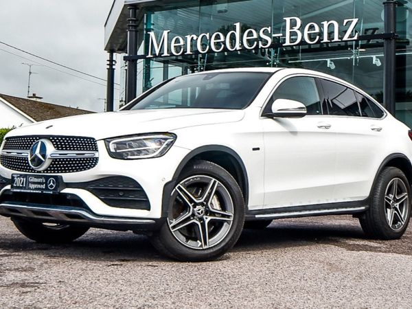 Mercedes-Benz GLC Coupe, Diesel Plug-in Hybrid, 2021, White