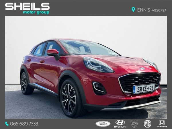 Ford Puma Crossover, Petrol Hybrid, 2023, Red