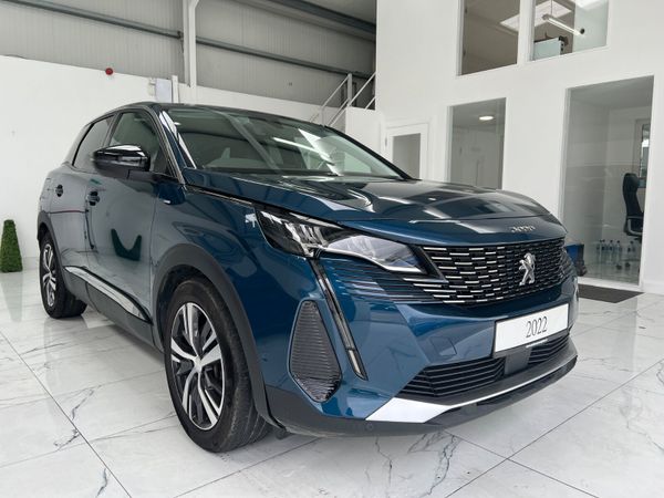 Peugeot 3008 SUV, Petrol Hybrid, 2022, Blue