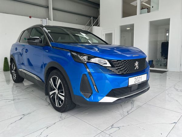 Peugeot 3008 SUV, Petrol Hybrid, 2021, Blue