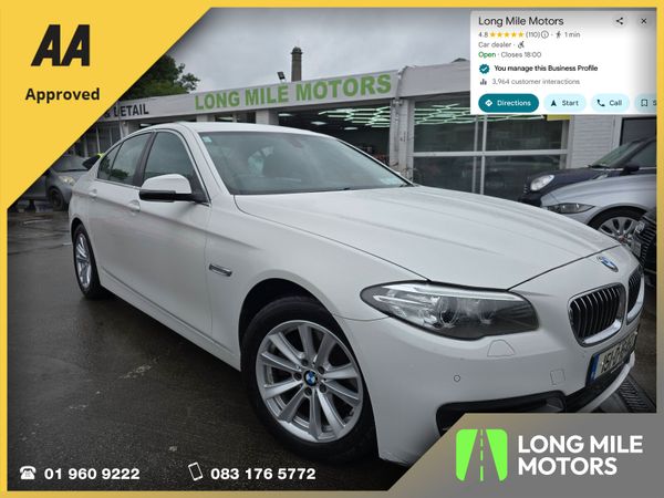BMW 5-Series Saloon, Diesel, 2015, White