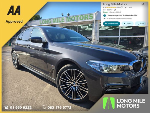 BMW 5-Series Saloon, Petrol Plug-in Hybrid, 2017, Grey