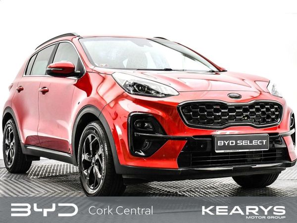Kia Sportage SUV, Diesel Hybrid, 2021, Red