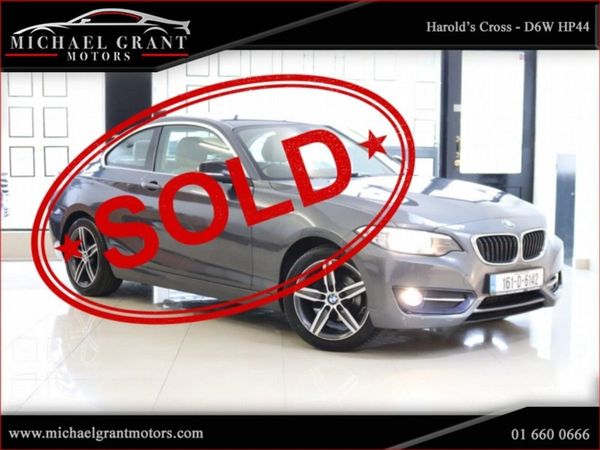 BMW 2-Series Coupe, Diesel, 2016, Grey