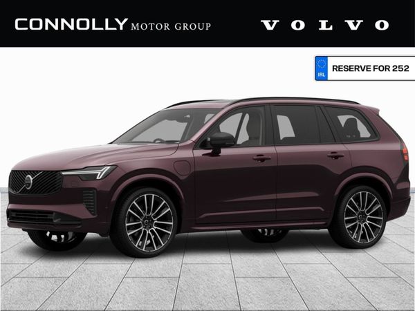 Volvo XC90 SUV, Petrol Plug-in Hybrid, 2025, Red