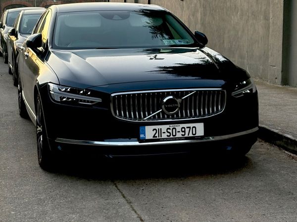Volvo S90 Saloon, Petrol Plug-in Hybrid, 2021, Blue