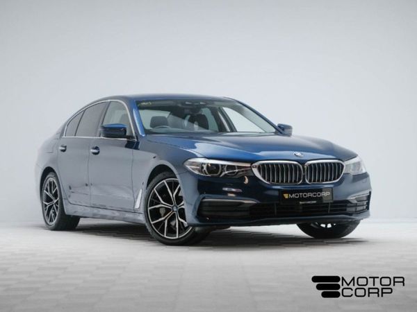 BMW 5-Series Saloon, Hybrid, 2018, Blue