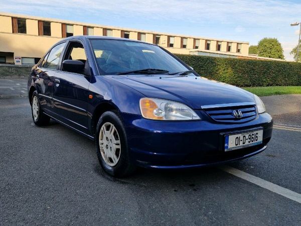 Honda Civic Saloon, Petrol, 2001, Blue