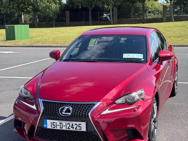 Lexus IS Saloon, Petrol Hybrid, 2015, Red