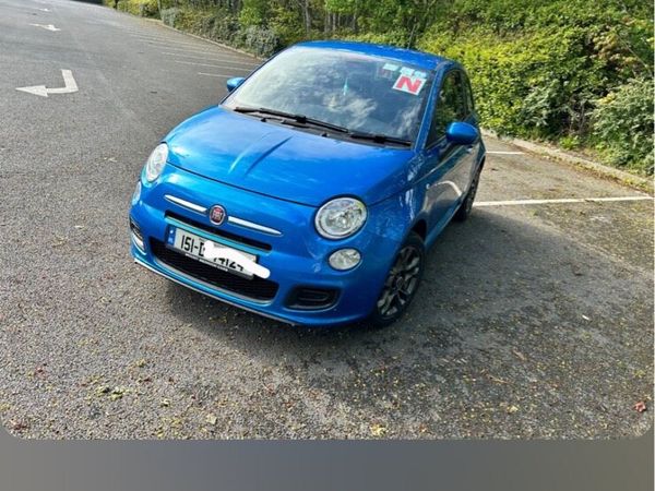Fiat 500 Hatchback, Petrol, 2015, Blue