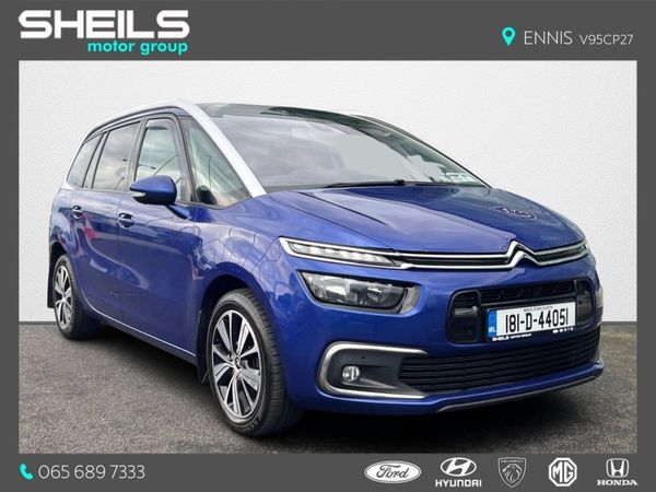 Citroen Grand C4 Picasso Hatchback, Diesel, 2018, Blue