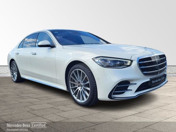 Mercedes-Benz S-Class Saloon, Petrol Hybrid, 2023, White
