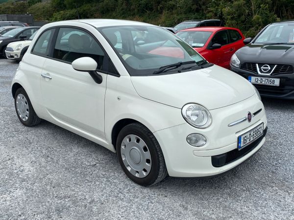 Fiat 500 Hatchback, Petrol, 2016, White