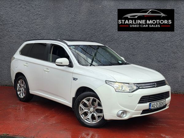 Mitsubishi Outlander SUV, Petrol Plug-in Hybrid, 2014, White