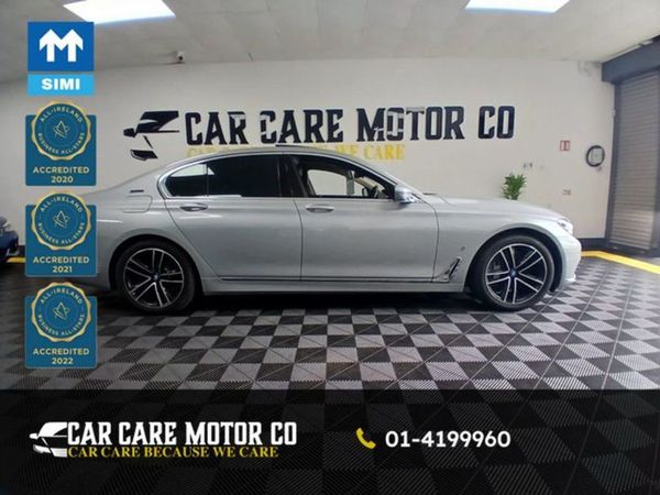 BMW 7-Series Saloon, Hybrid, 2017, Silver