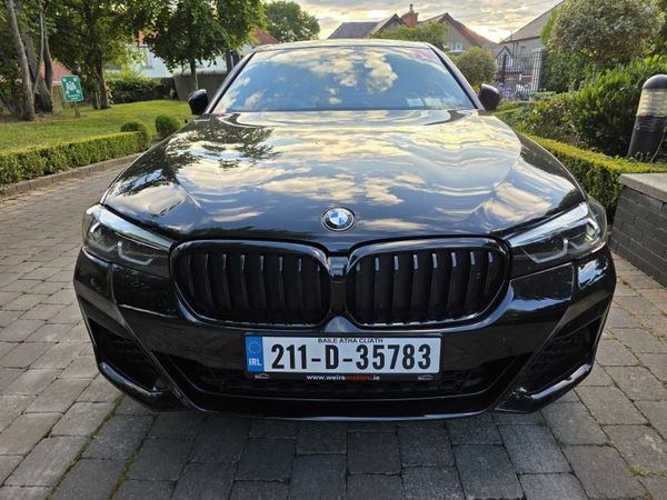 BMW 5-Series Saloon, Petrol Plug-in Hybrid, 2021, Black