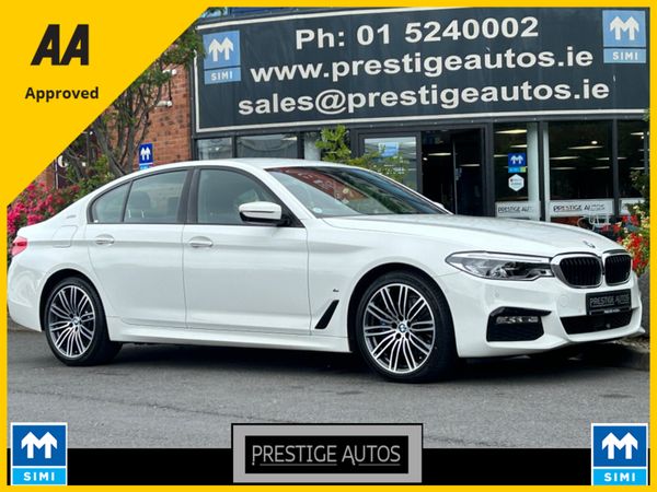 BMW 5-Series Saloon, Petrol Plug-in Hybrid, 2017, White