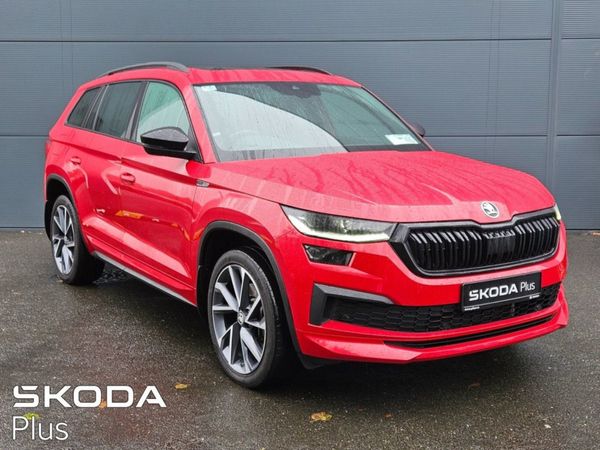 Skoda Kodiaq SUV, Petrol, 2024, Red