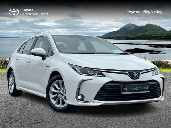 Toyota Corolla Saloon, Petrol Hybrid, 2022, White