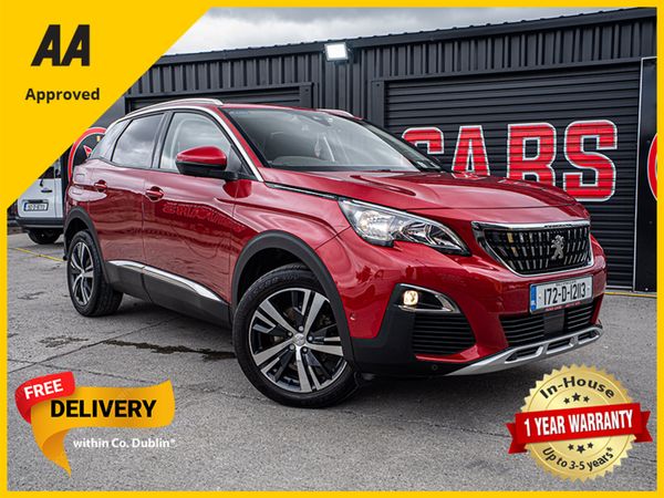 Peugeot 3008 SUV, Petrol, 2017, Red