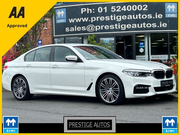 BMW 5-Series Saloon, Petrol Plug-in Hybrid, 2017, White