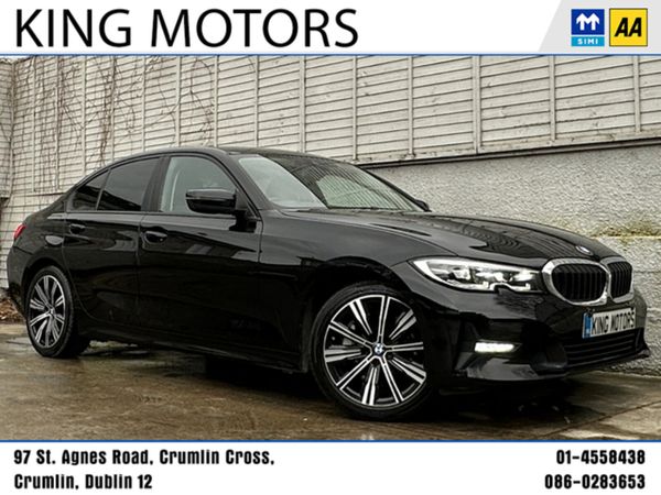BMW 3-Series Saloon, Petrol Hybrid, 2021, Black
