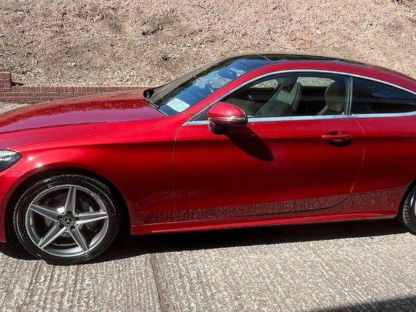 Mercedes-Benz C-Class Coupe, Diesel, 2018, Red