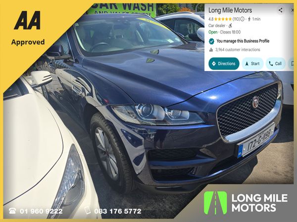 Jaguar F-Pace SUV, Diesel, 2017, Blue