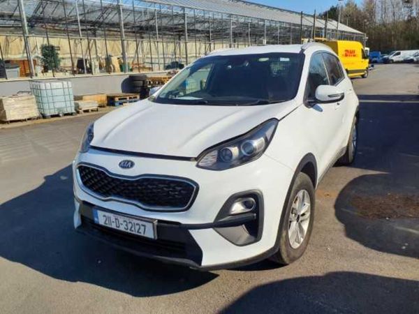 Kia Sportage SUV, Diesel Hybrid, 2021, White