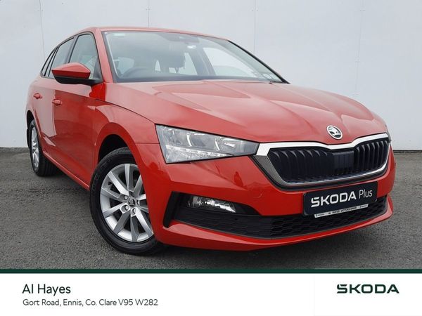 Skoda Scala Hatchback, Petrol, 2020, Red