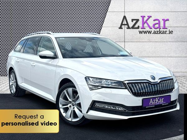 Skoda Superb Estate, Petrol Plug-in Hybrid, 2021, White
