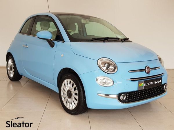 Fiat 500 Hatchback, Petrol, 2016, Blue