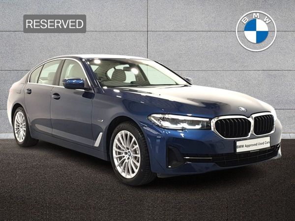 BMW 5-Series Saloon, Petrol Plug-in Hybrid, 2022, Blue