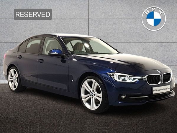 BMW 3-Series Saloon, Petrol Plug-in Hybrid, 2018, Blue