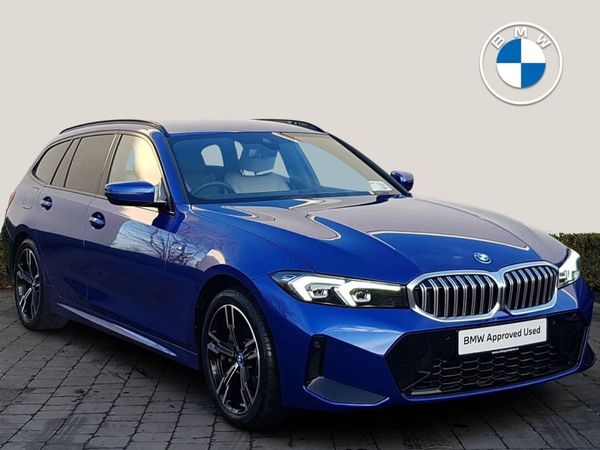 BMW 3-Series Estate, Petrol Plug-in Hybrid, 2024, Blue