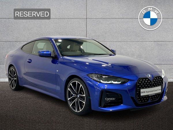 BMW 4-Series Coupe, Diesel Hybrid, 2021, Blue