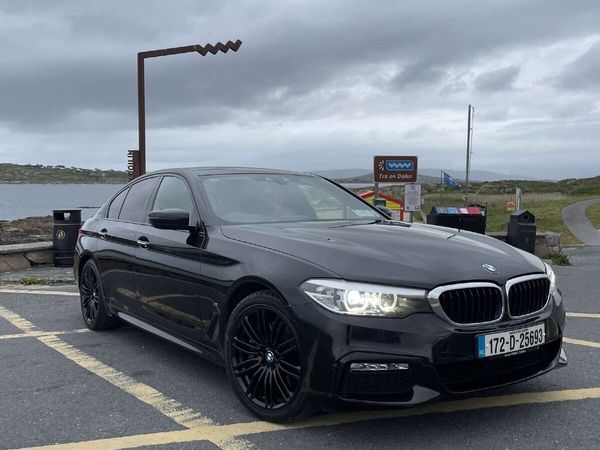 BMW 5-Series Saloon, Petrol Plug-in Hybrid, 2017, Black