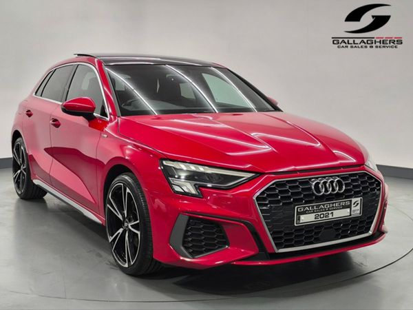Audi A3 Hatchback, Petrol Plug-in Hybrid, 2021, Red