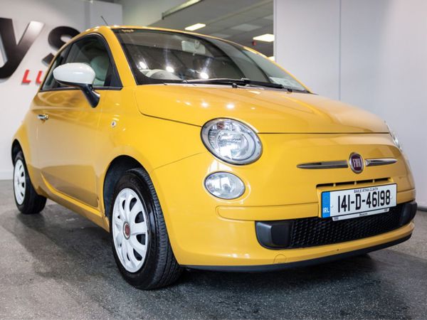 Fiat 500 Hatchback, Petrol, 2014, Yellow