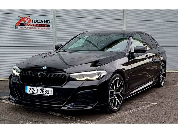 BMW 5-Series Saloon, Diesel Hybrid, 2021, Black