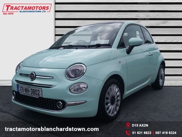 Fiat 500 Hatchback, Petrol, 2017, Green