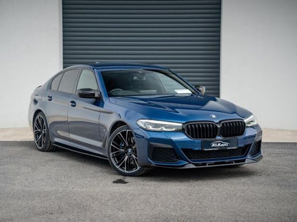 BMW 5-Series Saloon, Hybrid, 2021, Blue