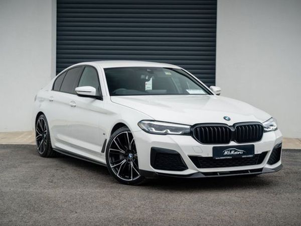 BMW 5-Series Saloon, Hybrid, 2022, White