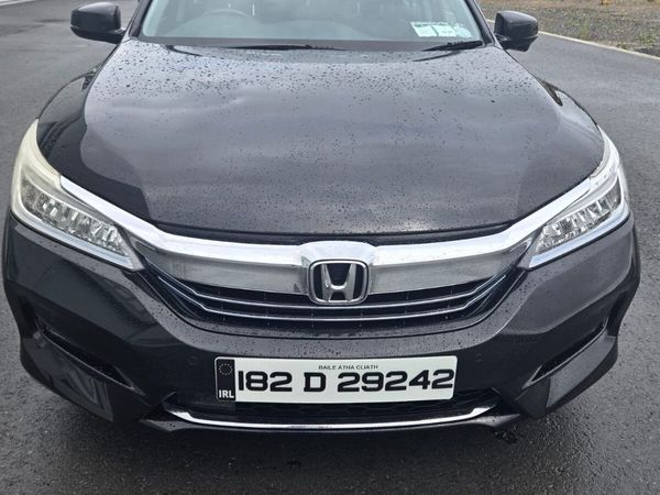 Honda Accord Saloon, Petrol Hybrid, 2018, Black