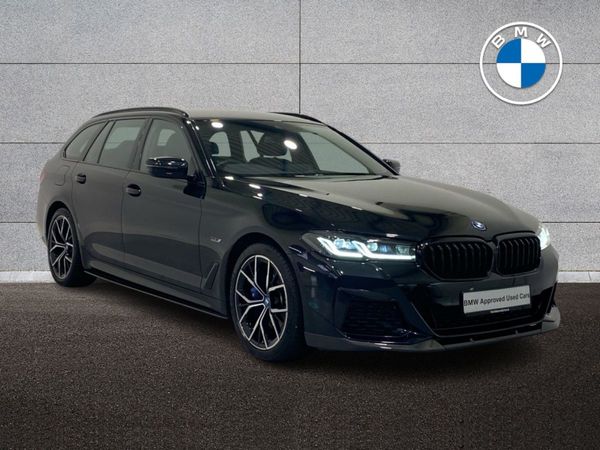 BMW 5-Series Estate, Petrol Plug-in Hybrid, 2024, Black