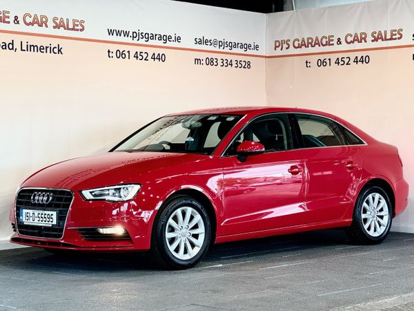 Audi A3 Saloon, Petrol, 2015, Red