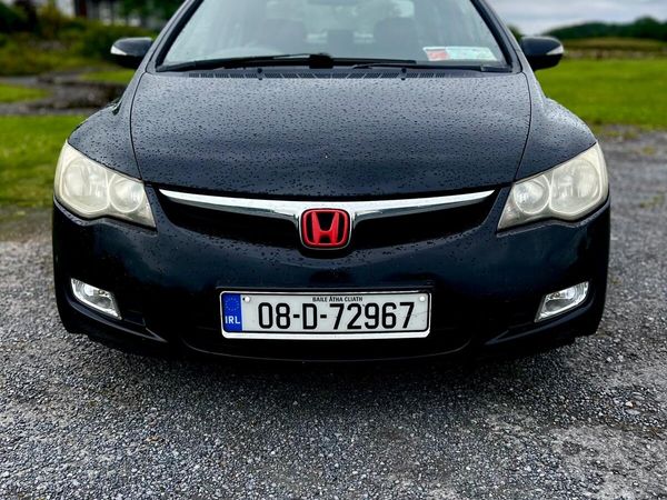 Honda Civic Saloon, Petrol Hybrid, 2008, Black